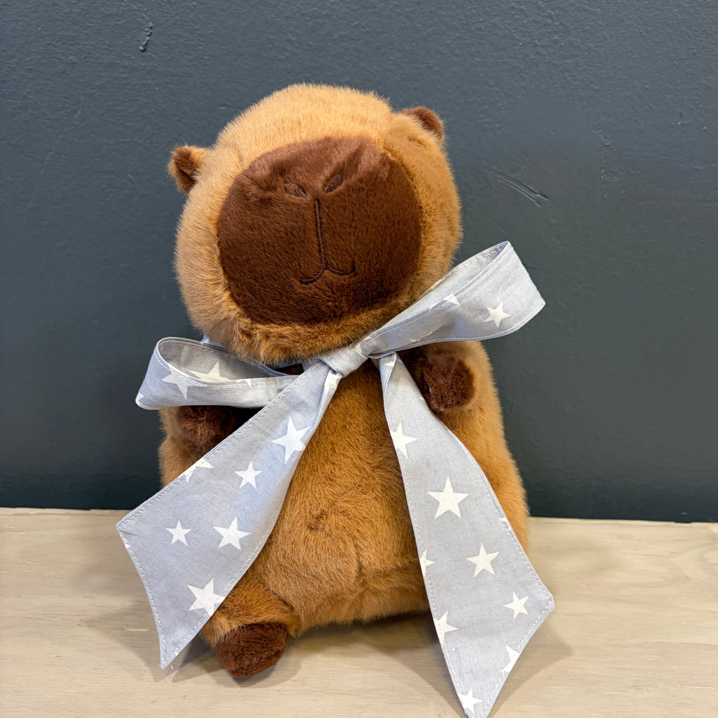 Peluche capibara de 20 cm con cinta unisex