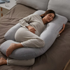 Almohada de embarazo forma de U con tela refrescante Momcozy