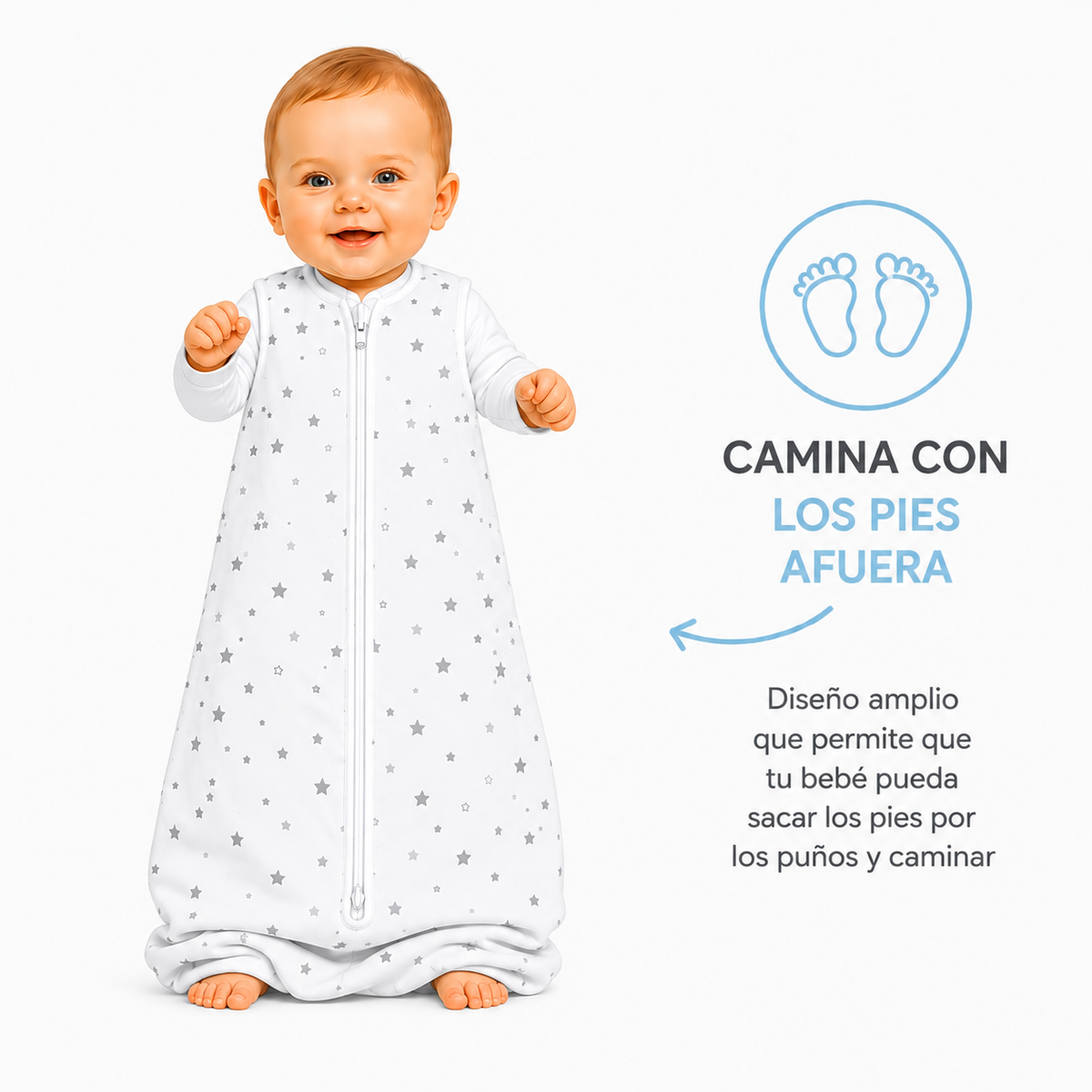 Saco de Dormir Bebé Flores TOG 2,5