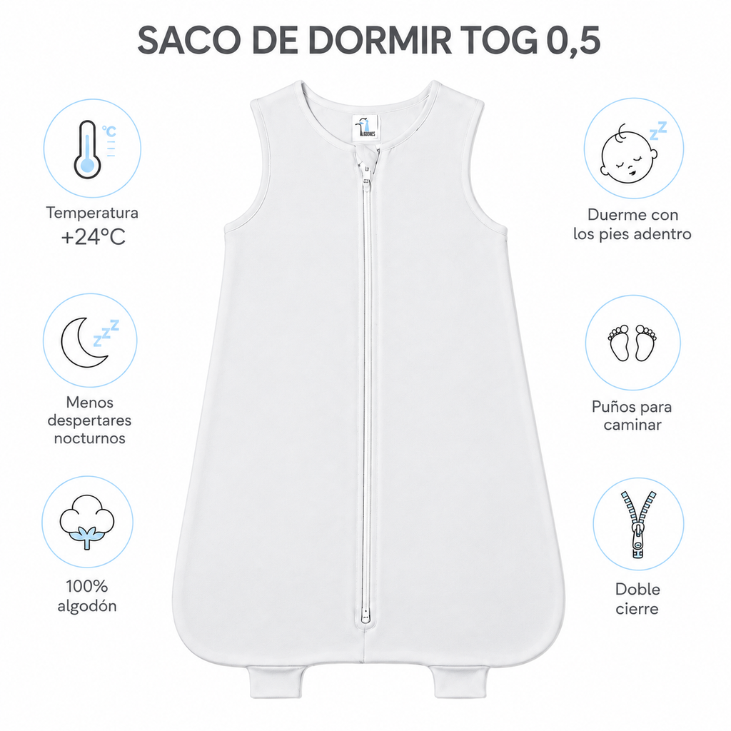 Saco de Dormir Bebé Estrellitas TOG 0,5