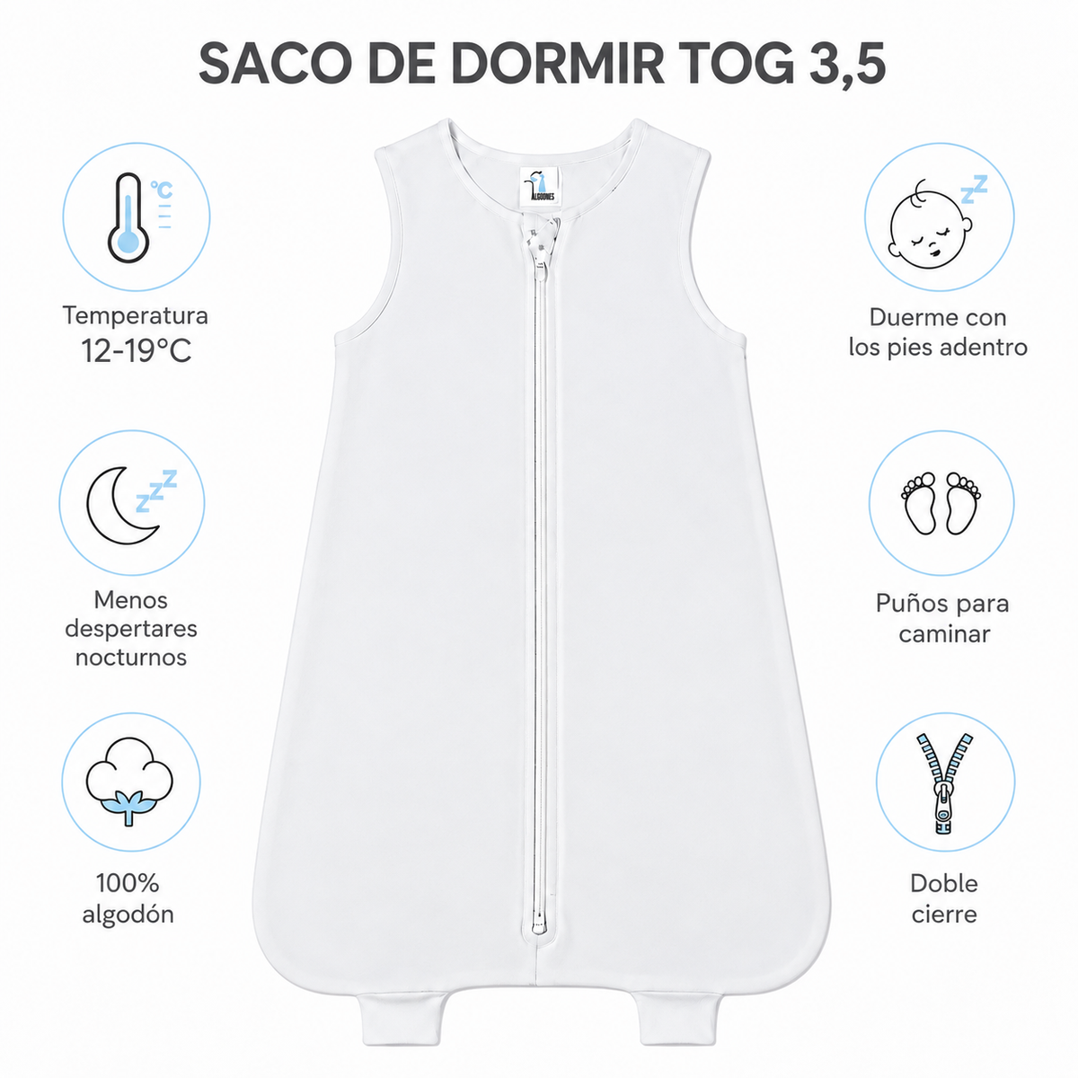 Saco de Dormir Bebé Estrellitas TOG 3,5