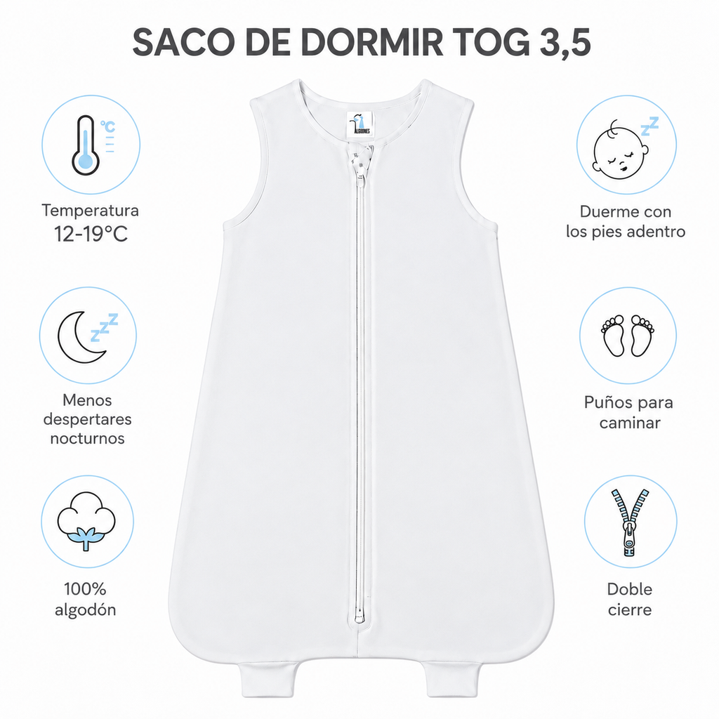 Saco de Dormir Bebé Conejos TOG 3,5