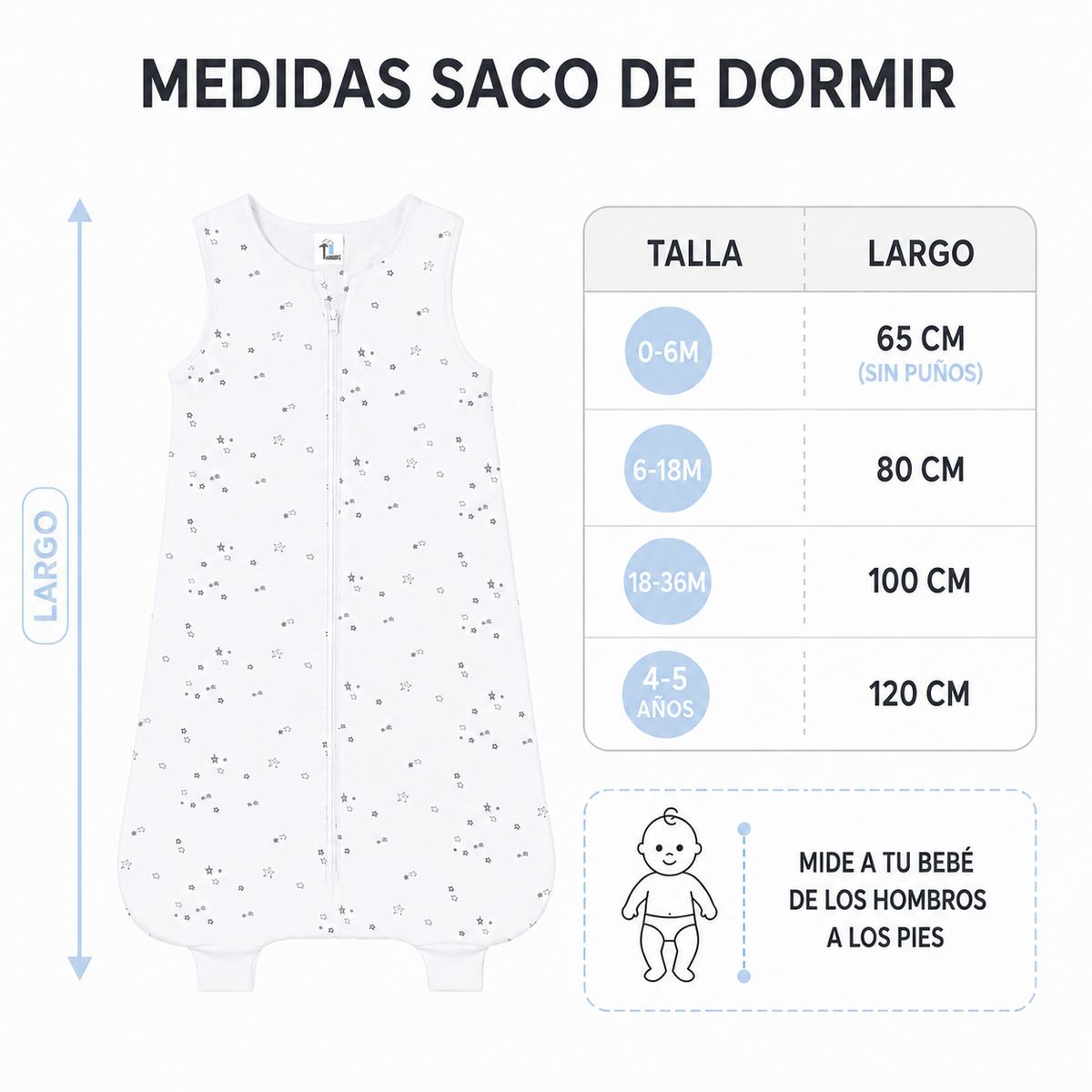 Saco de Dormir Bebé Flores TOG 3,5