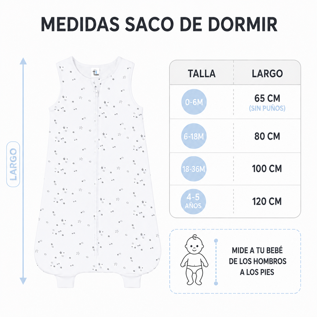 Saco de Dormir Bebé Planetas TOG 2,5