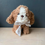 Peluche perro de 20 cm con cinta unisex de estrellas