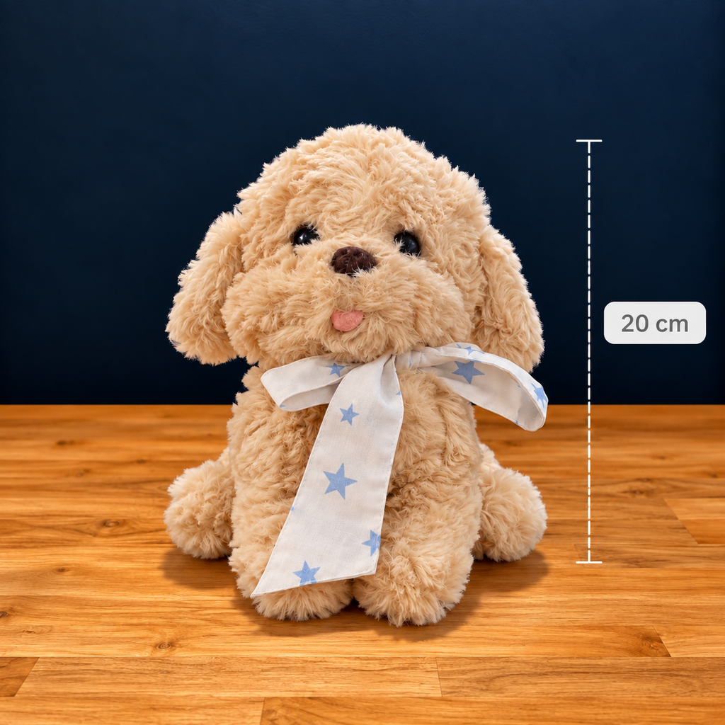 Peluche Perro Crema 20 cm